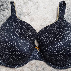 Cacique Blk&White Full Coverage Padded underwire Bra 38F